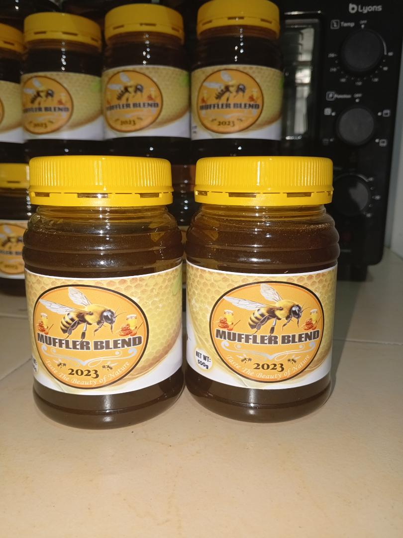 Muffler Blend Honey: Pure, Unfiltered Honey from Siaya County’s Lakeside, Crafted by Local Beekeepers for a Unique, Multi-Flower Flavor and Rich, Natural Sweetness in Every Drop