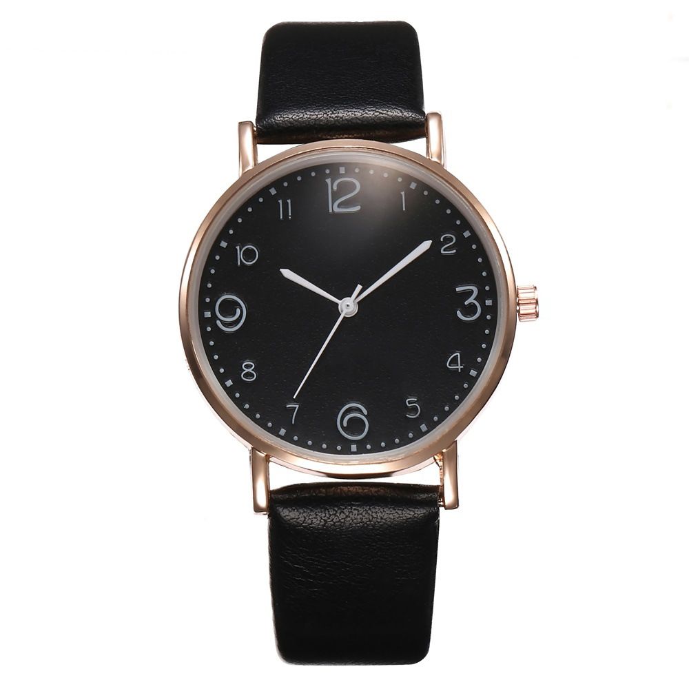 New Korean-style Fashion Minimalist Leather Belt Watch Women's Casual Student Quartz Wristwatch