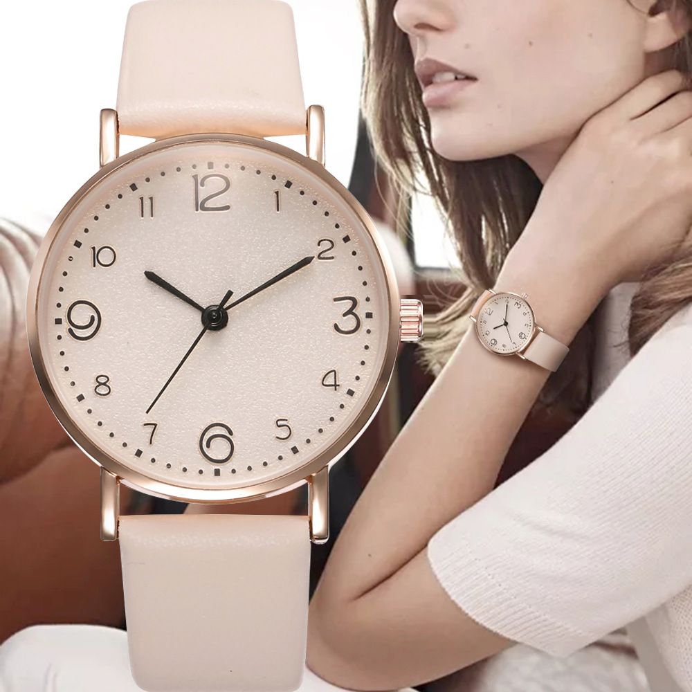 New Korean-style Fashion Minimalist Leather Belt Watch Women's Casual Student Quartz Wristwatch