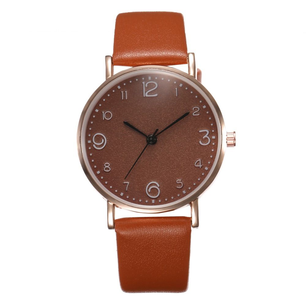 New Korean-style Fashion Minimalist Leather Belt Watch Women's Casual Student Quartz Wristwatch