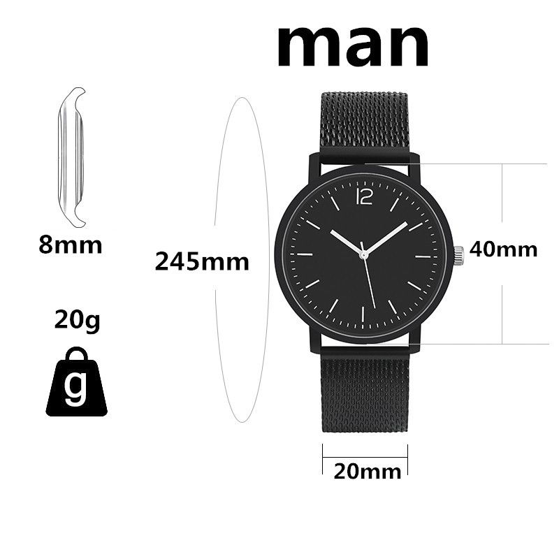 2 Pcs Simple digital couple watches for men  quartz watches  gift watches