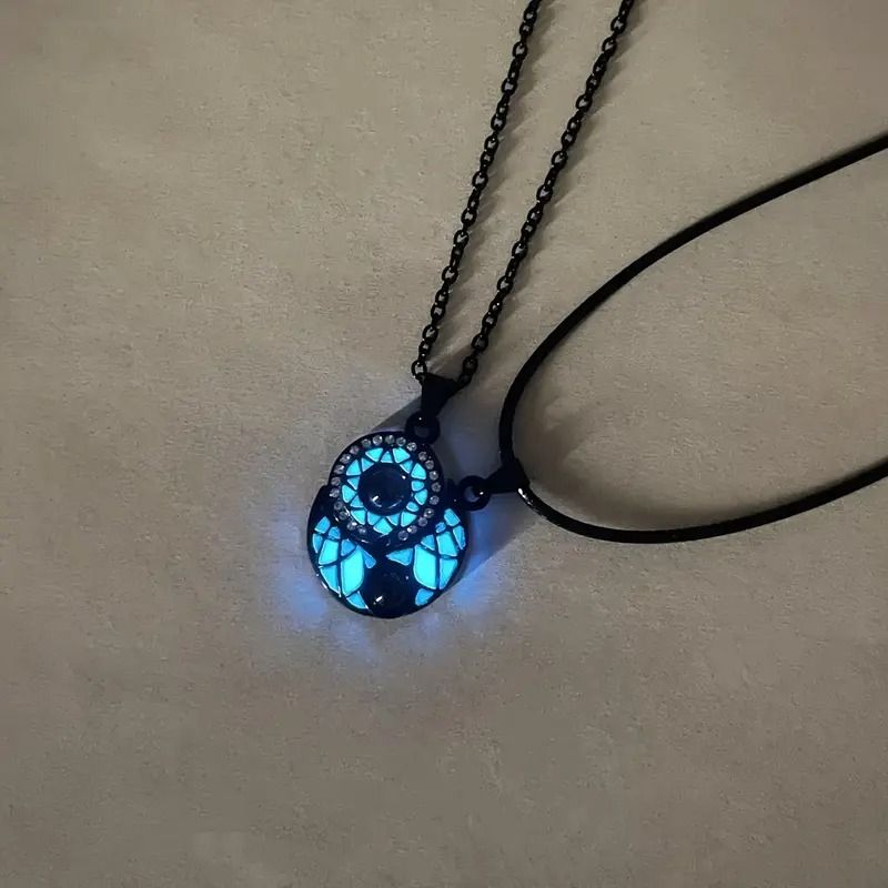 2pcs/set of luminous Sun-moon projection couple necklace 100 languages Say I love you ladies fashion gift jewelry