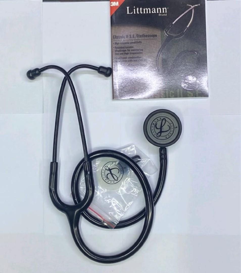 3M Littmann classic ll S.E Stethoscope Black Finish (Tunable diaphragm technology—a 3M invention—lets clinicians hear different frequency sounds by simply adjusting the pressure on the chestpiece)