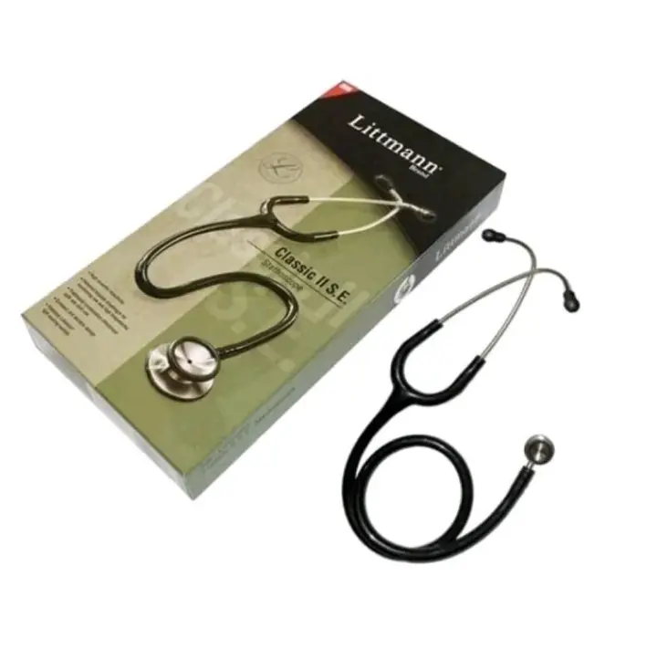 3M Littmann classic ll S.E Stethoscope Black Finish (Tunable diaphragm technology—a 3M invention—lets clinicians hear different frequency sounds by simply adjusting the pressure on the chestpiece)