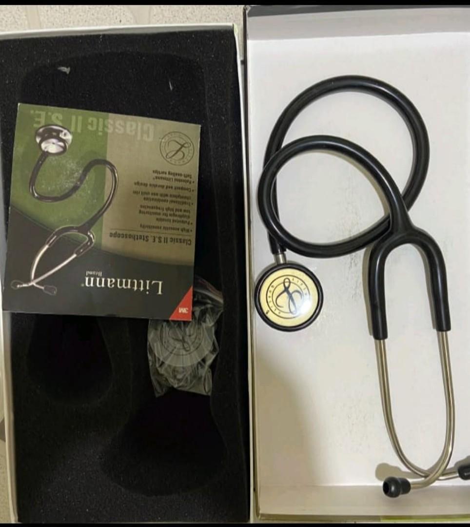 3M Littmann classic ll S.E Stethoscope Black Finish (Tunable diaphragm technology—a 3M invention—lets clinicians hear different frequency sounds by simply adjusting the pressure on the chestpiece)