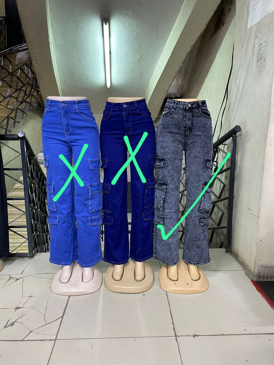 Elegant Timeless classsic Aesthetic High quality Women's denim cargo pants Wide Leg Casual Pants with multiple Pockets, High Waisted Cargo Pants, Combat Military Trousers