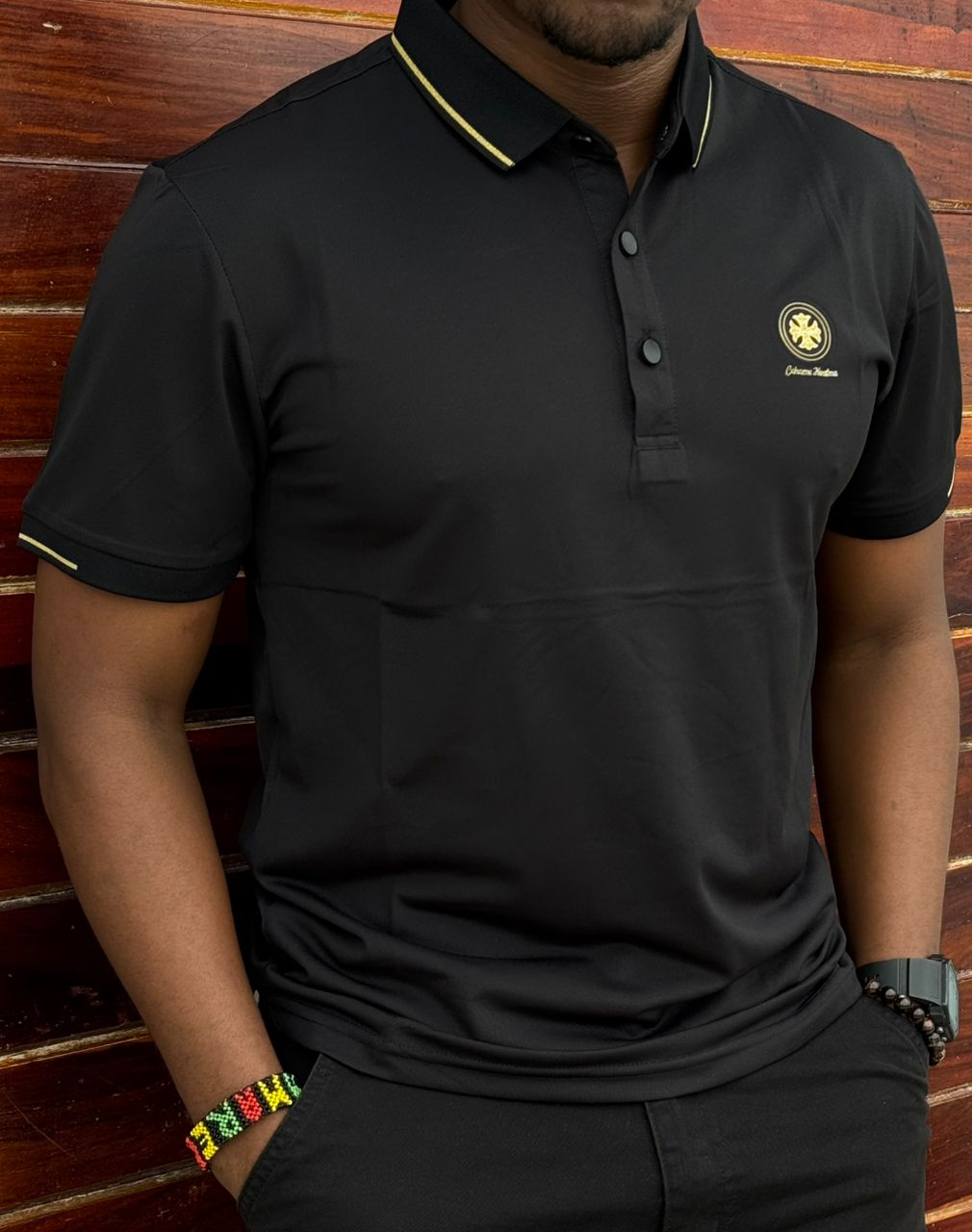 Stylish High quality business fit classic timeless Men's Polo Shirts: Long Sleeve, Business Classic Fit, Cotton Blend, Tipped, Casual Collared Polo Shirt