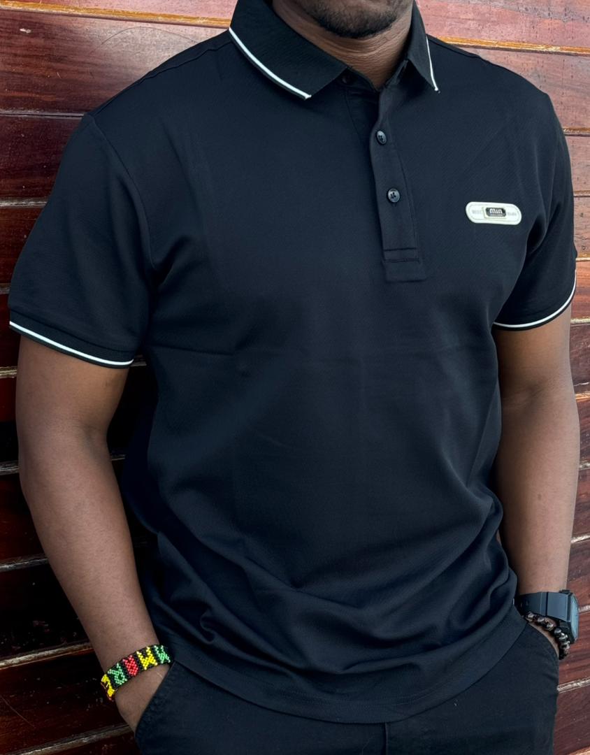 Stylish High quality business fit classic timeless Men's Polo Shirts: Long Sleeve, Business Classic Fit, Cotton Blend, Tipped, Casual Collared Polo Shirt