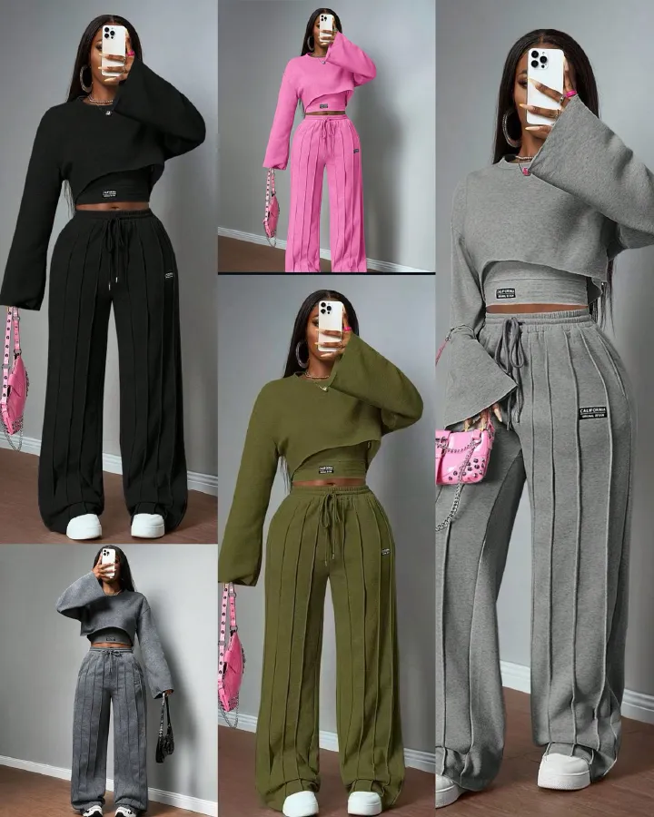 High quality and fashionable Women's Lounge Sets with Pockets, Long Sleeve 2024 Fall hooded Sweatshirt and Jogger Pants