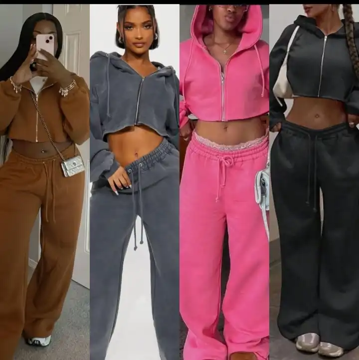 High quality and fashionable Women's Lounge Sets with Pockets, Long Sleeve 2024 Fall hooded Sweatshirt and Jogger Pants