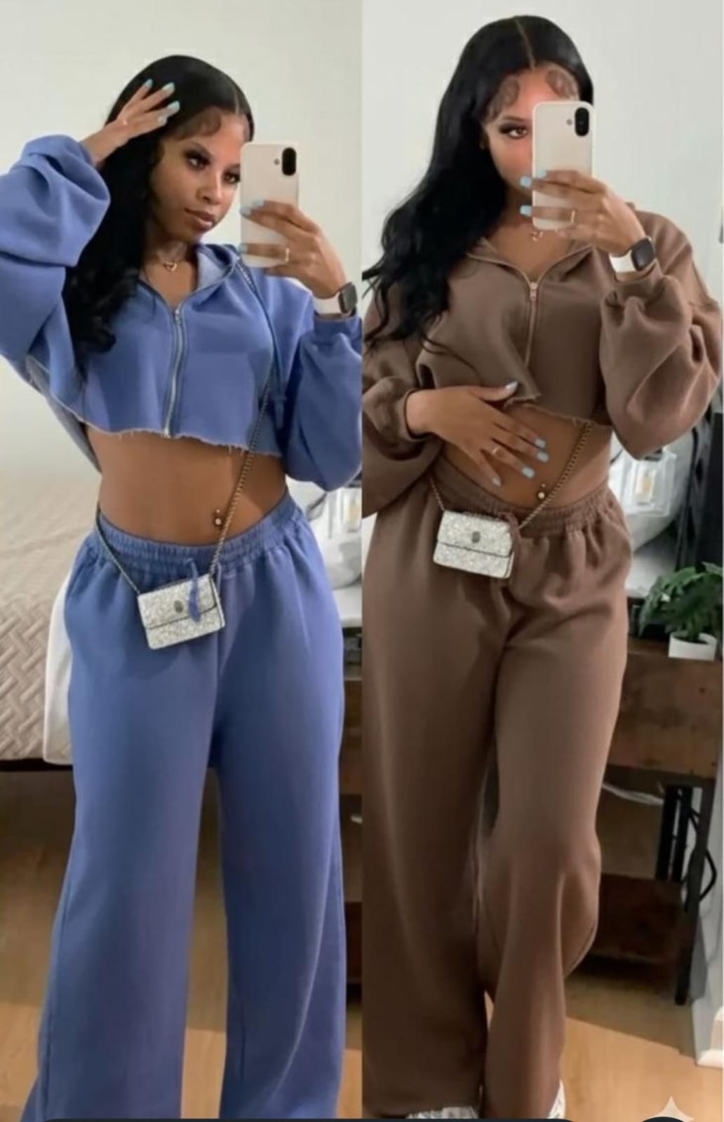 High quality and fashionable Women's Lounge Sets with Pockets, Long Sleeve 2024 Fall hooded Sweatshirt and Jogger Pants