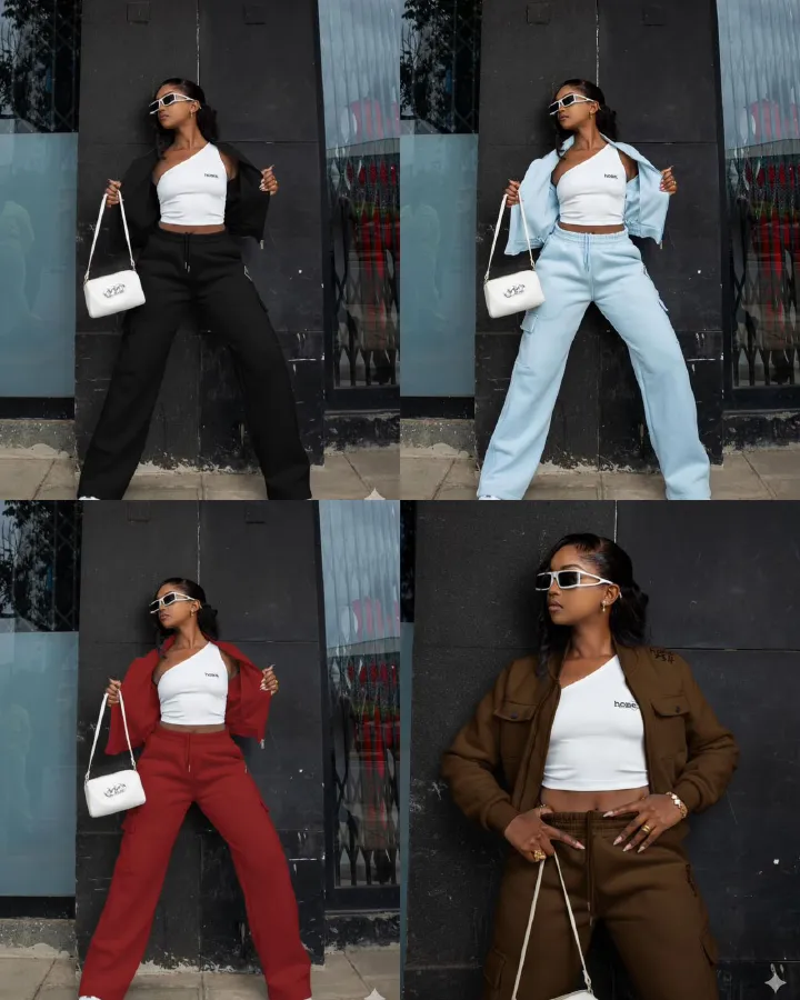 Timeless Stylish High quality and fashionable Women's Lounge Sets with Pockets, Long Sleeve 2024 Fall  Zip Sweatshirt with crop top and Jogger Pants