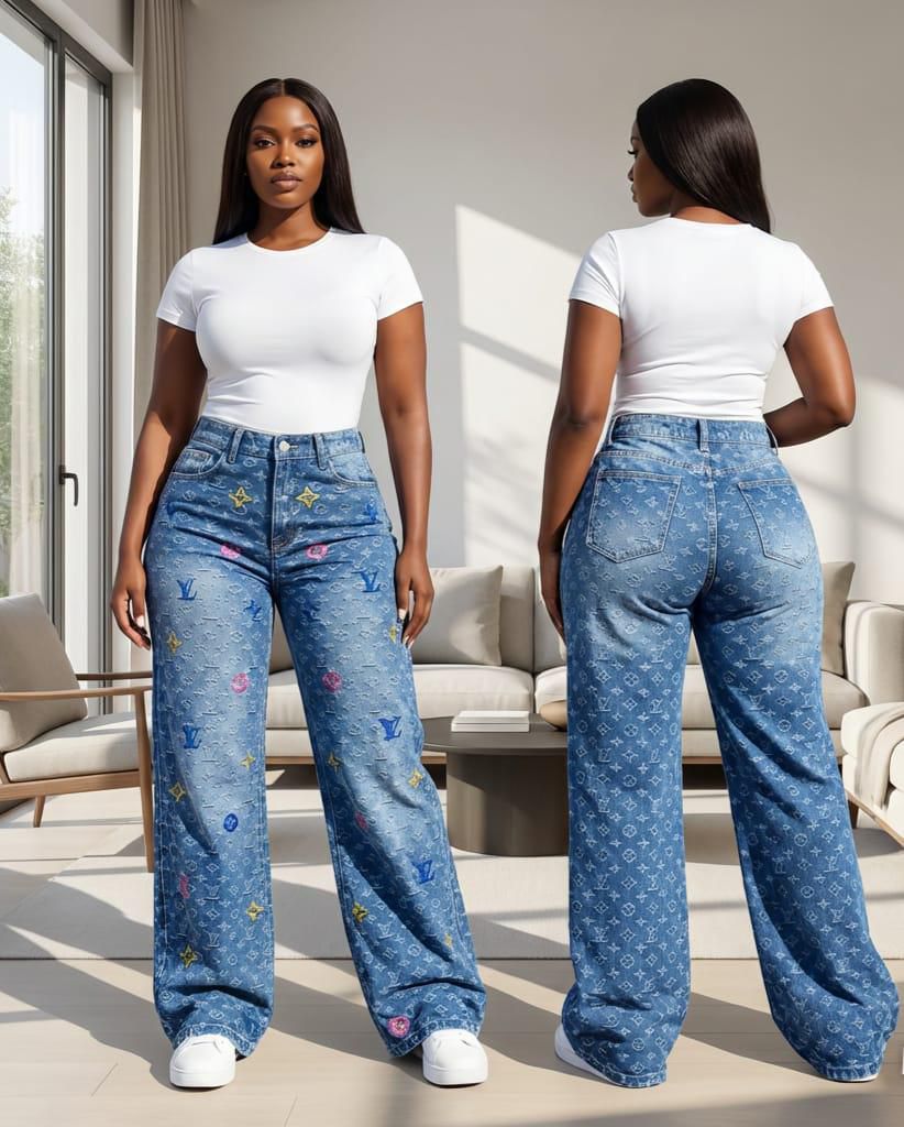 Timeless Stylish High quality Women Hard Jeans / denim cargo pants Wide Leg Casual Pants with multiple Pockets, High Waisted Cargo Pants unbeatable prices Flash Sale Women Gift ideas