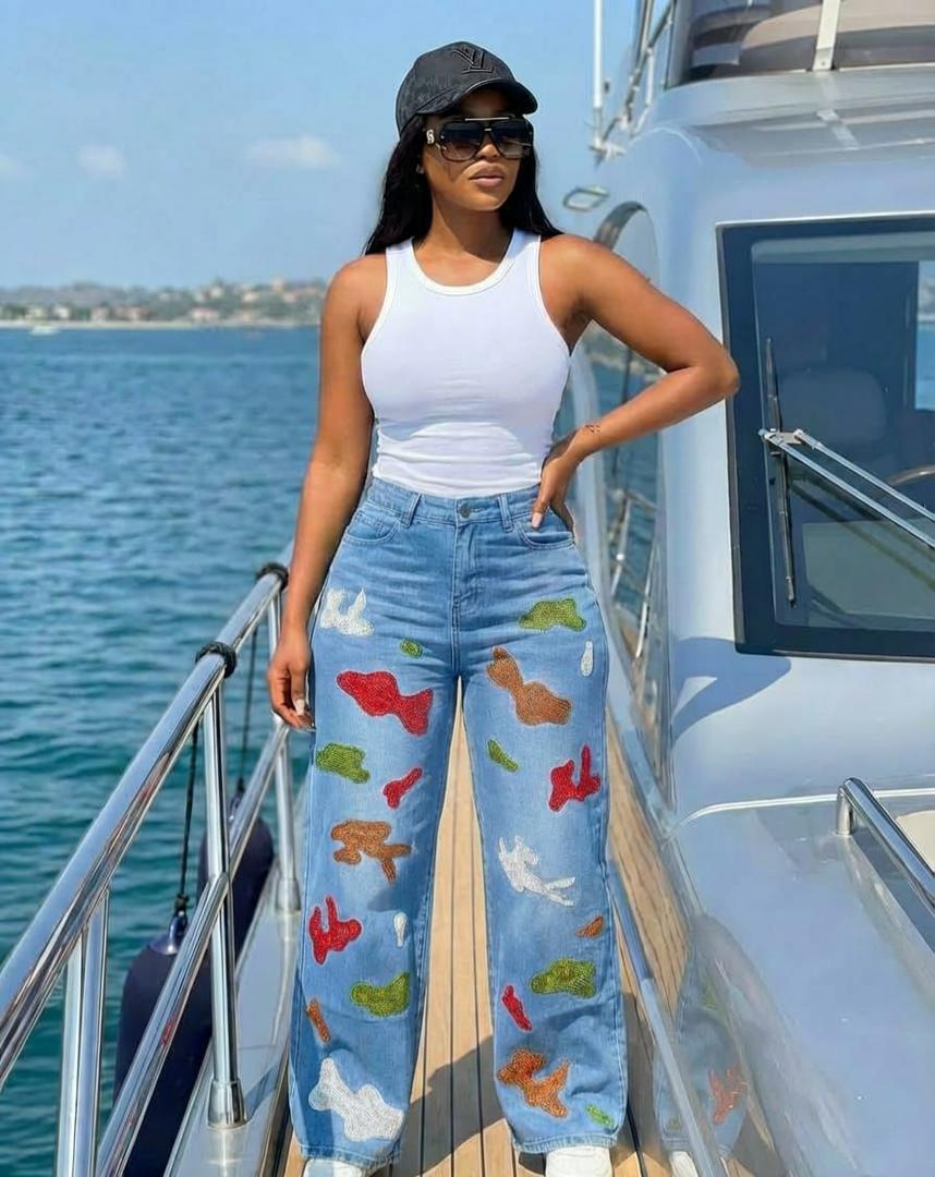 Timeless Stylish High quality Women Hard Jeans / denim cargo pants Wide Leg Casual Pants with multiple Pockets, High Waisted Cargo Pants unbeatable prices Flash Sale Women Gift ideas