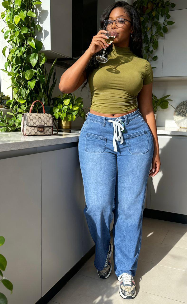 Timeless Stylish High quality Women Hard Jeans / denim cargo pants Wide Leg Casual Pants with multiple Pockets, High Waisted Cargo Pants unbeatable prices Flash Sale Women Gift ideas