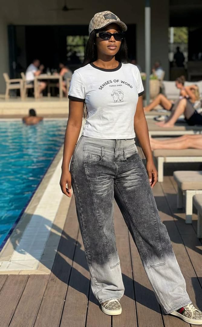 Timeless Stylish High quality Women Hard Jeans / denim cargo pants Wide Leg Casual Pants with multiple Pockets, High Waisted Cargo Pants unbeatable prices Flash Sale Women Gift ideas