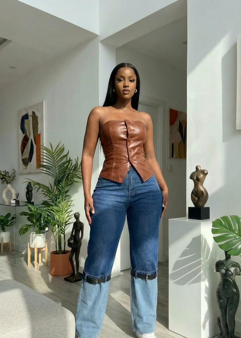 Timeless Stylish High quality Women Hard Jeans / denim cargo pants Wide Leg Casual Pants with multiple Pockets, High Waisted Cargo Pants unbeatable prices Flash Sale Women Gift ideas