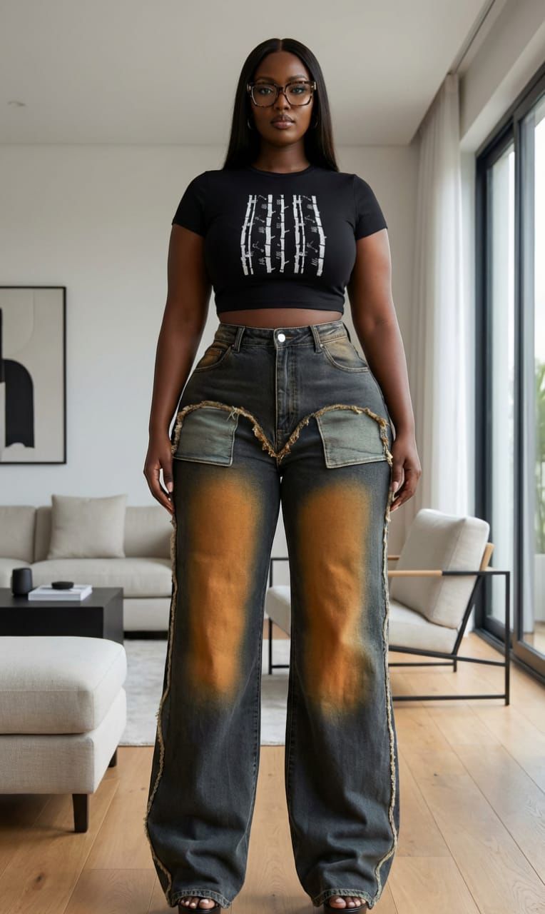 Timeless Stylish High quality Women Hard Jeans / denim cargo pants Wide Leg Casual Pants with multiple Pockets, High Waisted Cargo Pants unbeatable prices Flash Sale Women Gift ideas