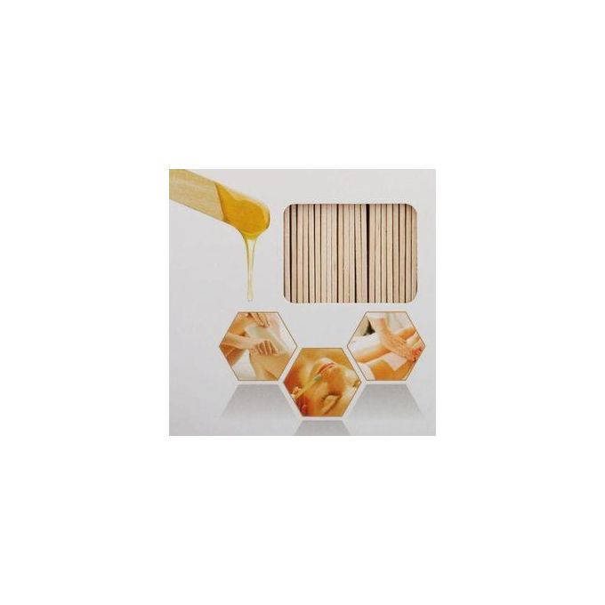 Hard Wax Beans Hair Removal Depilatory Wooden Spatulas Stick -50pcs
