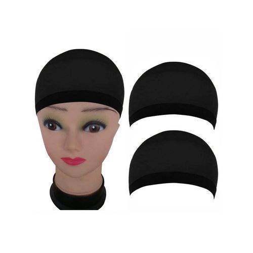 Fashion 2Pcs Black Stretchy Hair Mesh Wig Cap Hair Net