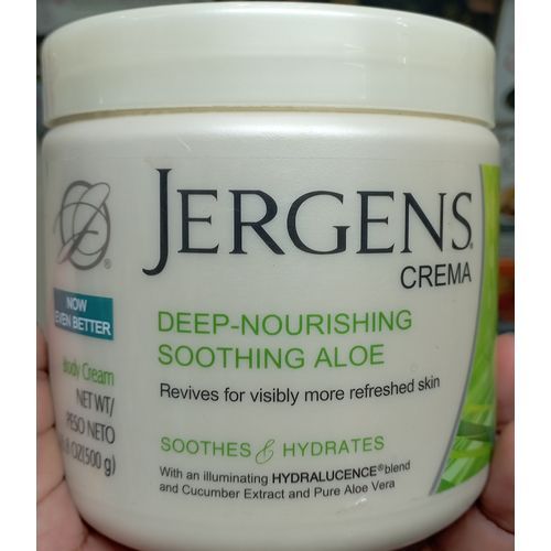 Jergens Soothing Aloe Refreshing, Soothing, Hydrating Moisturizing Cream- 500ml.