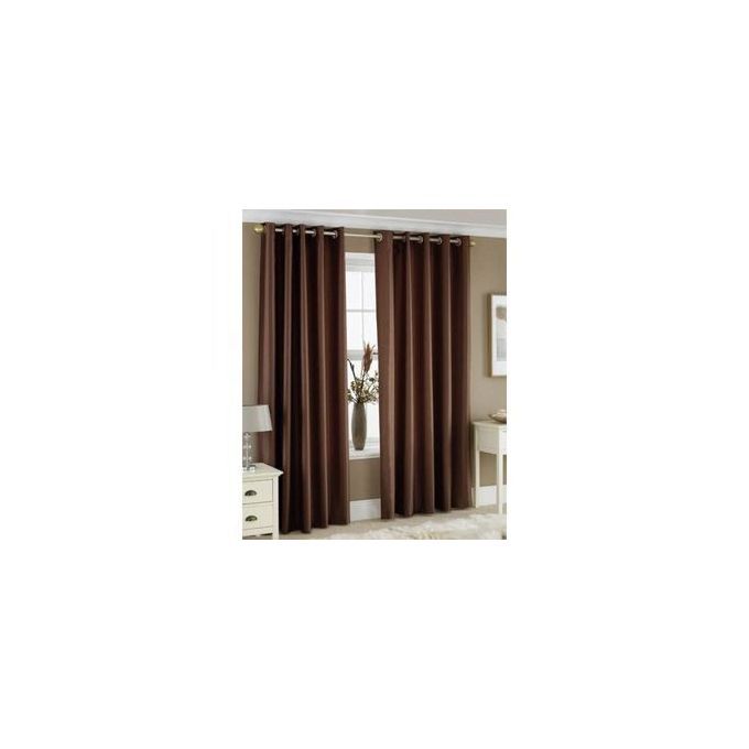 Brown Curtain  2pcs (2M+2M) WITHOUT SHEER