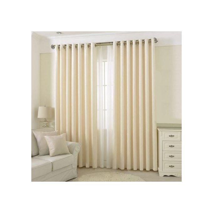 2Pcs Cream Curtains for Living room window and door. Sheer Is Excluded. Each Panel has an Eyelet Header and a Height of 2.4 Meters. Select a Variation That Matches Your Preferred length.
