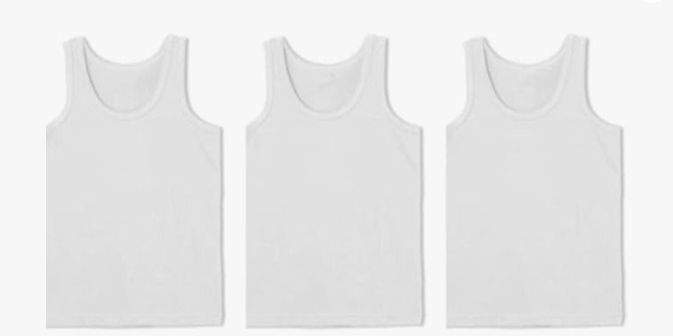 Yomitex White 100% Cotton Vests for Kids Baby Girls (3 in 1)
