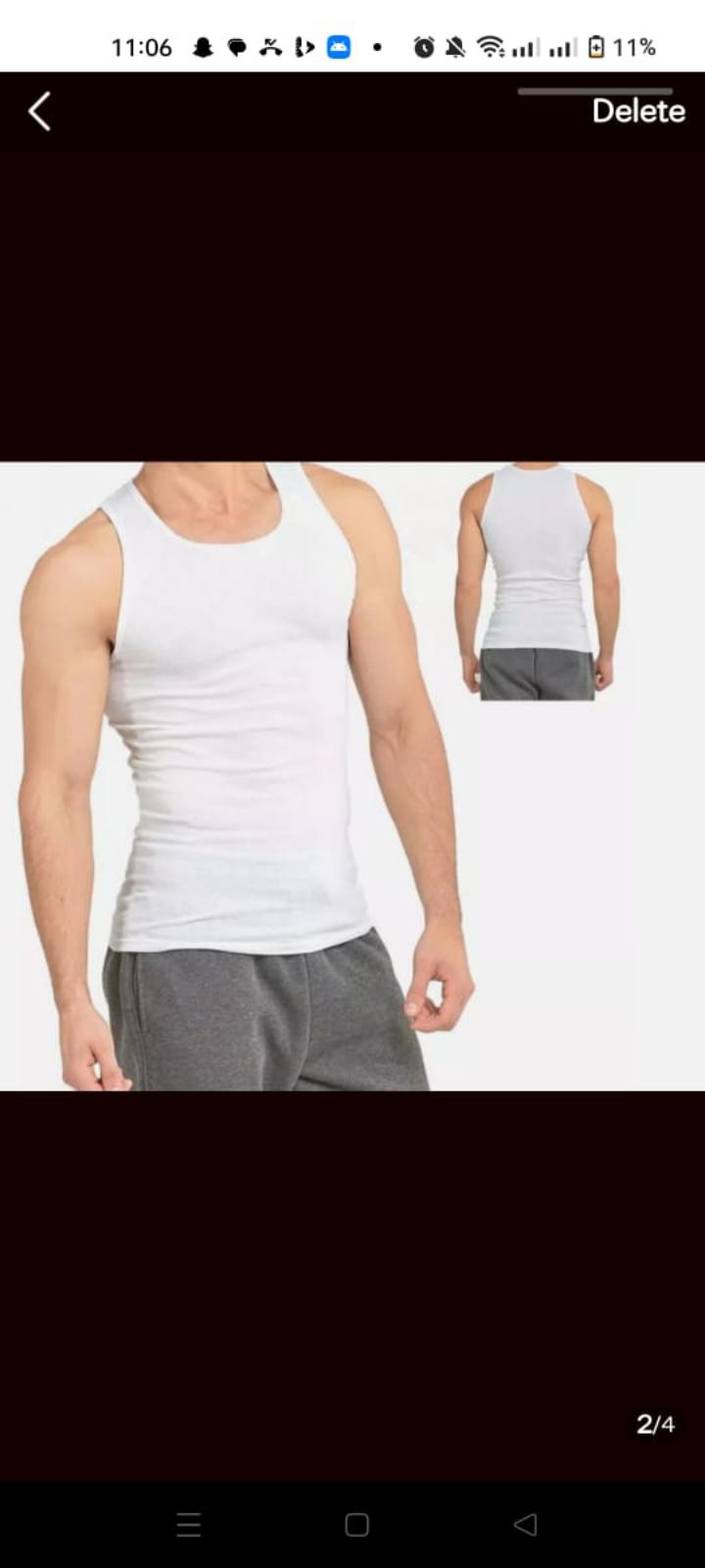 Felix Best men's vests 100% cotton - 3 pack (All White)