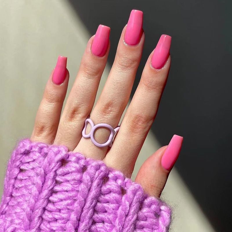 24pcs Colourful Wearable Nail Stickers detachable False Nail Tips With Jelly Stickers Nails Art Fake Nails Stickers