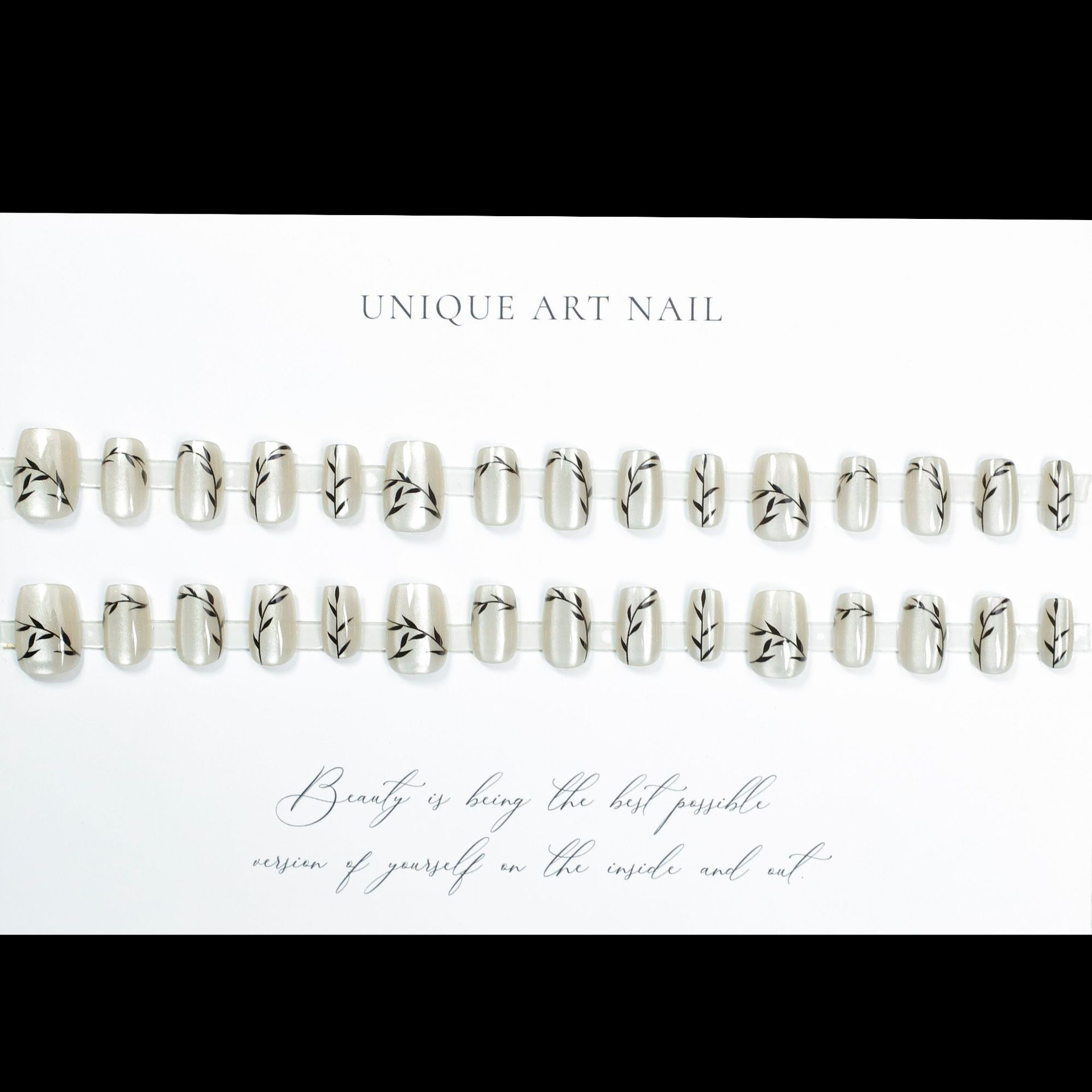 NEW 30pcs Cat Eye Fake Nails Reusable Stick On Nails Press on Full Cover False Wearable Nail Tips Stickers Makeup Accessories view 10