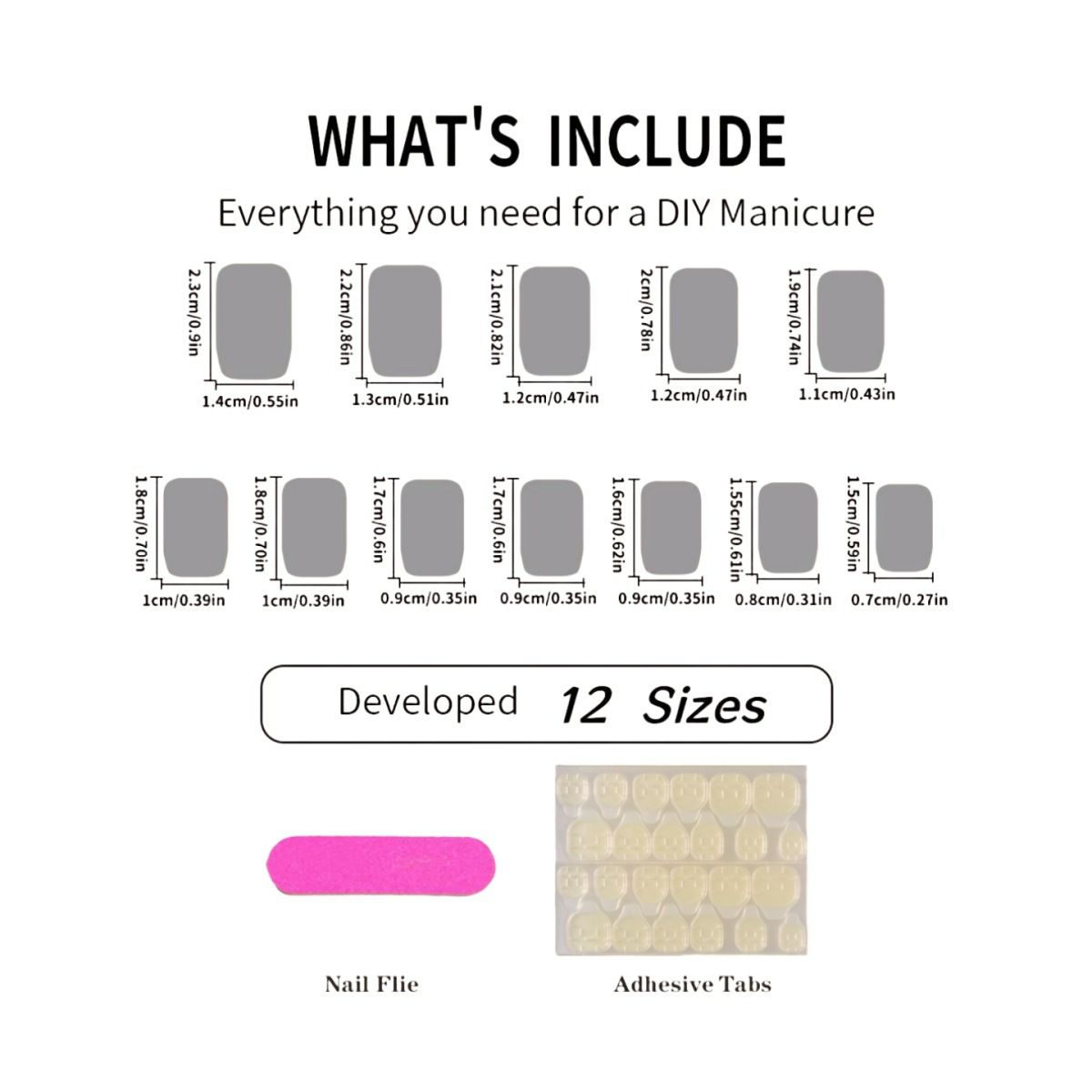 24pcs Wearable Fake Nails Reusable Stick On Nails Press on Full Cover Love Heart False Nail Tips with Jelly Stickers Makeup Accessories view 7