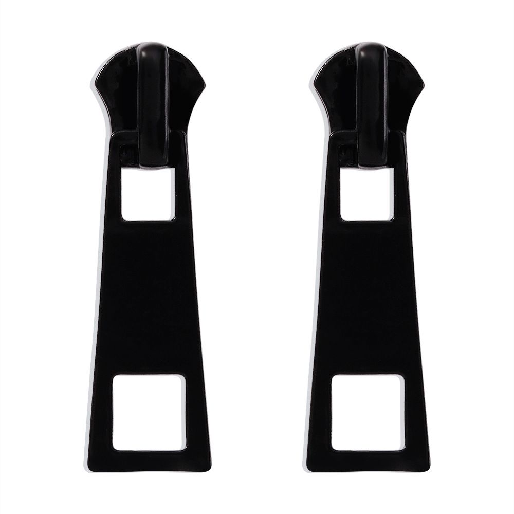 Women Earrings Creative Personality Relief Zipper Earrings Women's Fashion Accessories Jewellery Zip Candy Color