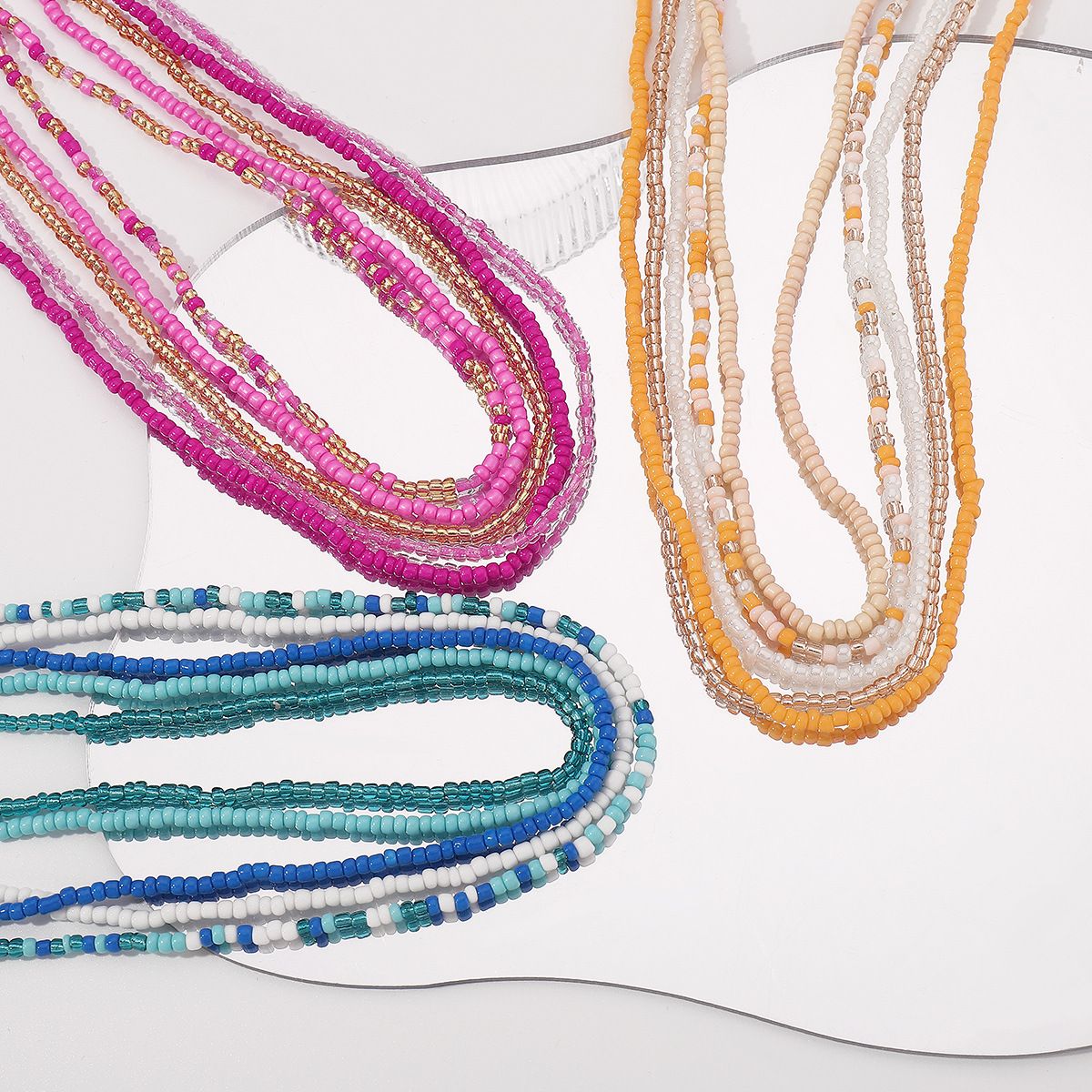 Sexy Bikini Beach Body Chain Fashion Women Jewelry Waist Beads Chains Belly Multilayer Waistband Accessories Bohemian Style