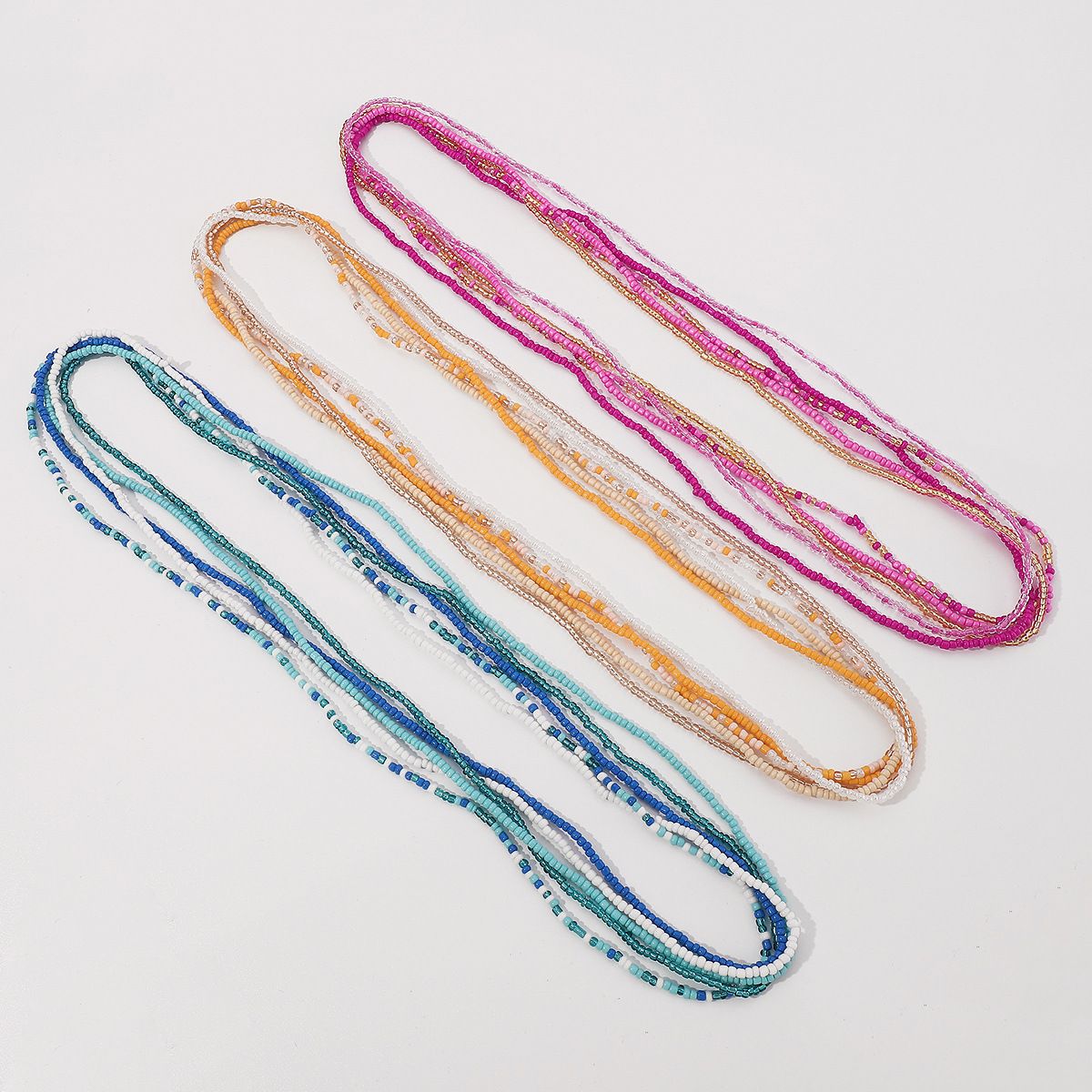 Sexy Bikini Beach Body Chain Fashion Women Jewelry Waist Beads Chains Belly Multilayer Waistband Accessories Bohemian Style