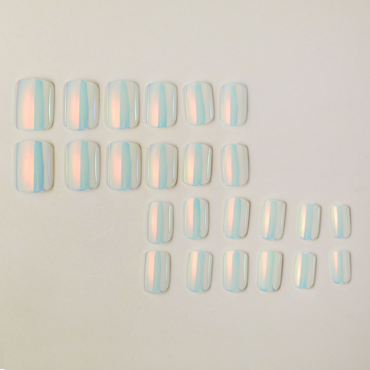 NEW 24pcs Wearable Fake Nails Color Change Reusable Stick On Nails Press on Full Cover False Nail Tips with Jelly Stickers Makeup Accessories view 8