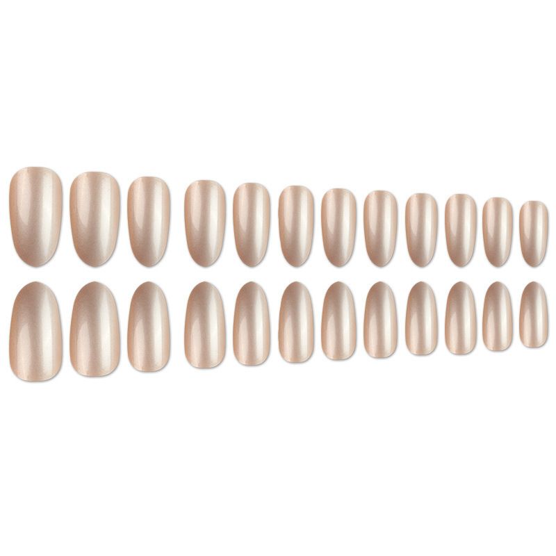 NEW 24pcs Wearable Fake Nails Reusable Stick On Nails Press on Full Cover False Nail Tips with Jelly Stickers Makeup Accessories view 4