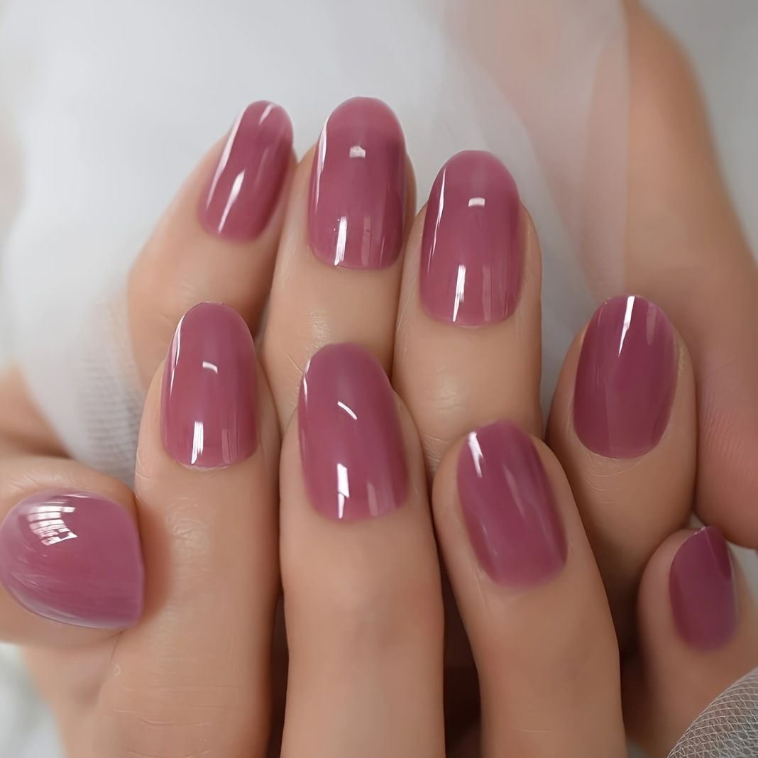 NEW 24pcs Wearable Fake Nails Reusable Stick On Nails Press on Full Cover False Nail Tips with Jelly Stickers Makeup Accessories view 6