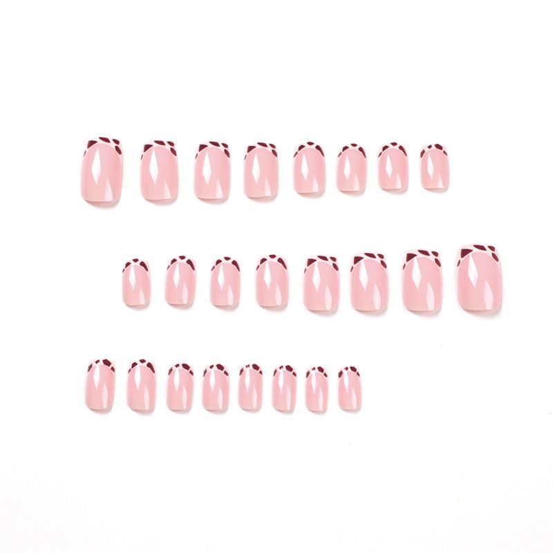 24pcs Leopard Print Wearable Fake Nails Reusable Stick On Nails Press on Full Cover False Nail Tips with Jelly Stickers Makeup Accessories view 7