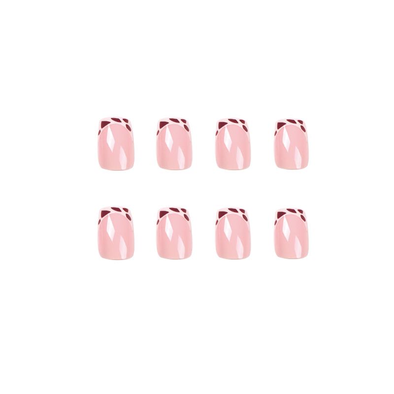 24pcs Leopard Print Wearable Fake Nails Reusable Stick On Nails Press on Full Cover False Nail Tips with Jelly Stickers Makeup Accessories view 10