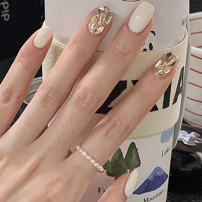 NEW 24pcs Square Wearable Fake Nails Reusable Stick On Nails Press on Full Cover False Nail Tips with Jelly Stickers Makeup Accessories Cat Eye Style view 3
