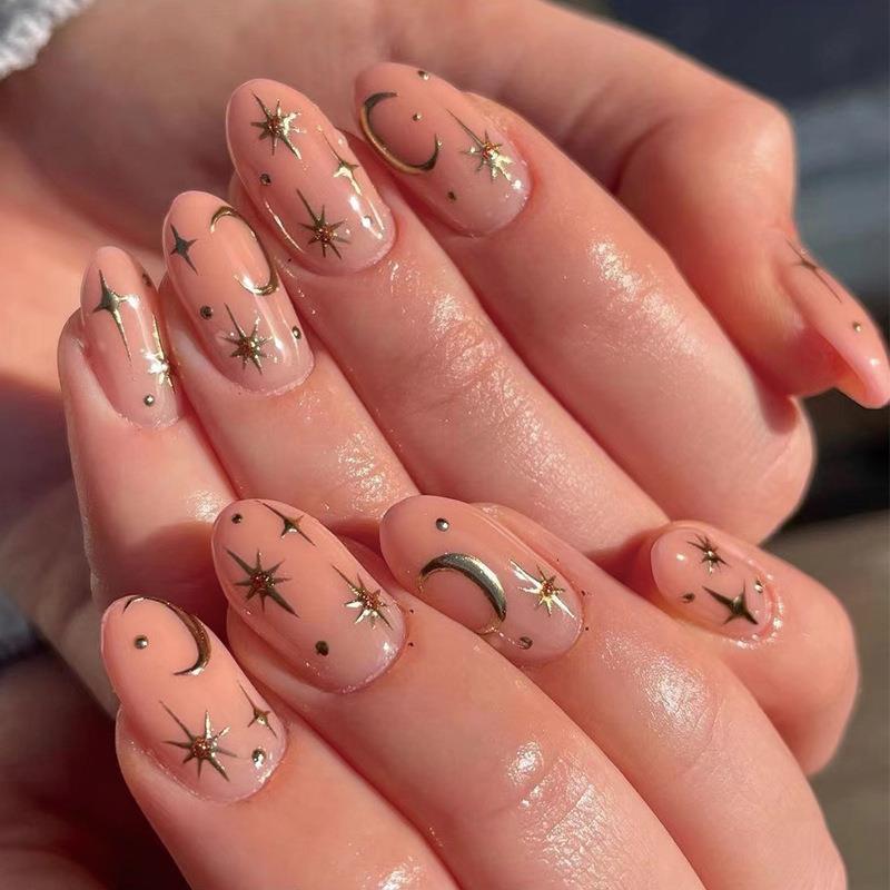 24pcs Square Wearable Fake Nails Reusable Stick On Nails Press on Full Cover False Nail Tips with Jelly Stickers Makeup Accessories Nail Art Flower