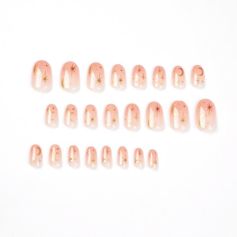 24pcs Square Wearable Fake Nails Reusable Stick On Nails Press on Full Cover False Nail Tips with Jelly Stickers Makeup Accessories Nail Art Flower view 5