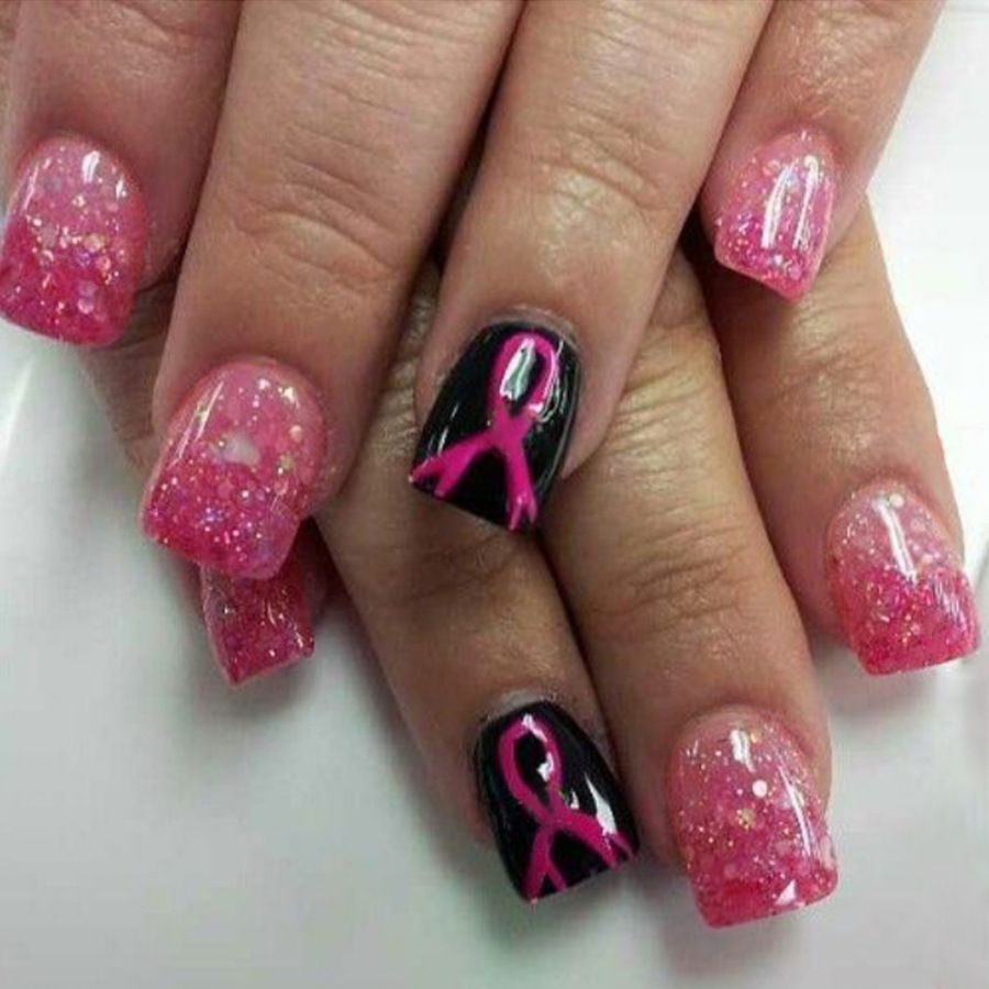 24pcs Square French Tip Wearable Fake Nails Reusable Stick On Nails Press on Full Cover False Nail Tips with Jelly Stickers Makeup Accessories Nail Art Pink Silk Ribbon
