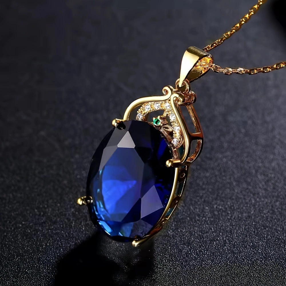 Hot Sale Women'S Fashion Luxury Amethyst Pendant Necklace Ametrine Gemstone Necklace