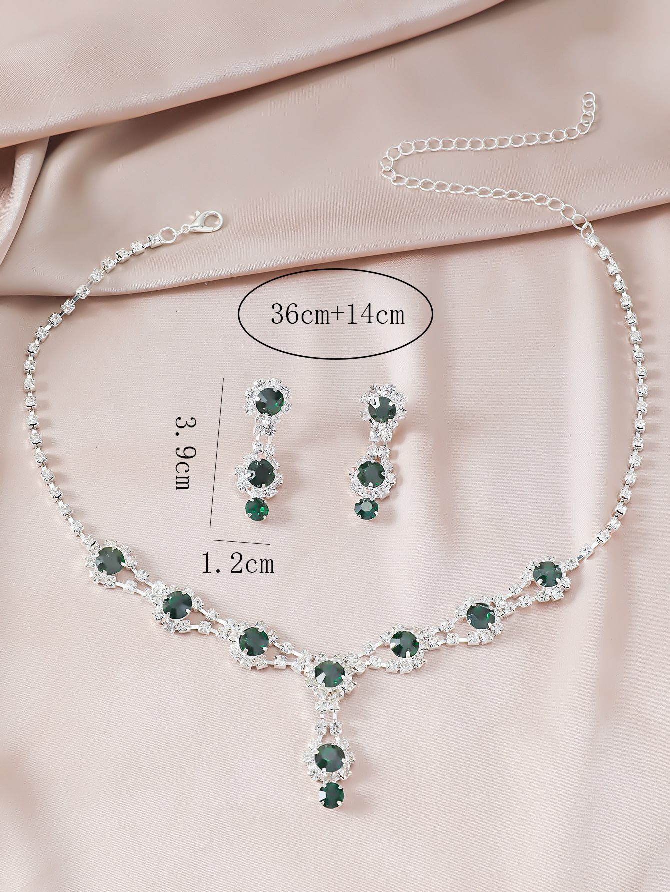 Fashion Temperament Elegant Bridal Necklace Earrings Set European And American New Products Simple Trend Claw Chain Jewelry Set