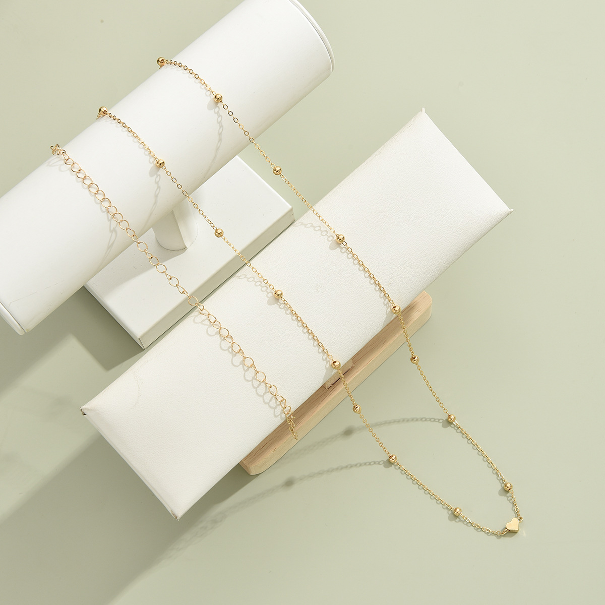 New Creative Fashion Love Round Bead Waist Chain Gold Alloy Waist Chain Women'S Summer Jewelry Accessories