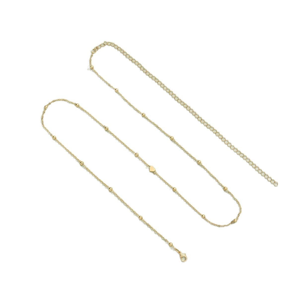 New Creative Fashion Love Round Bead Waist Chain Gold Alloy Waist Chain Women'S Summer Jewelry Accessories