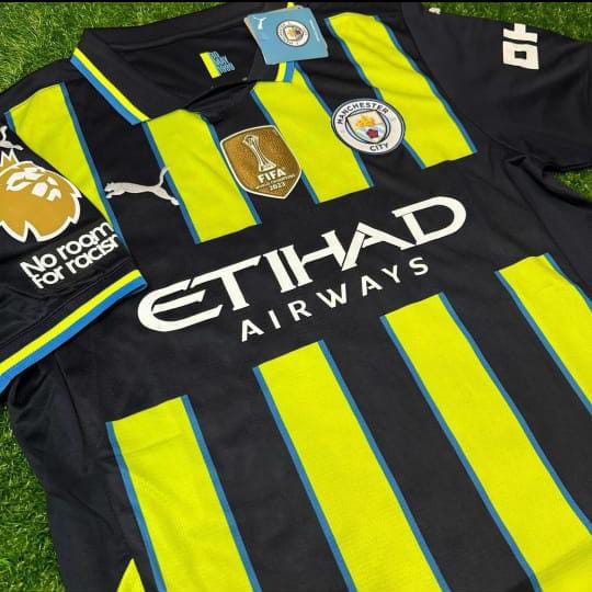 2024/2025 Best Quality New Season MANCHESTER CITY Original Away Kit Football Jersey; New Authentic Unisex Jersey/ Active Wear/ Athletic Supporters