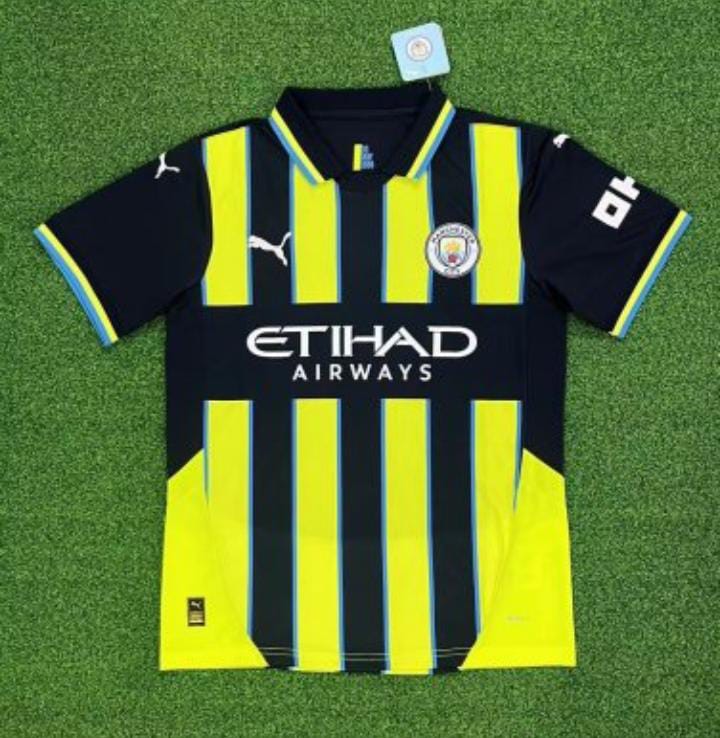 2024/2025 Best Quality New Season MANCHESTER CITY Original Away Kit Football Jersey; New Authentic Unisex Jersey/ Active Wear/ Athletic Supporters